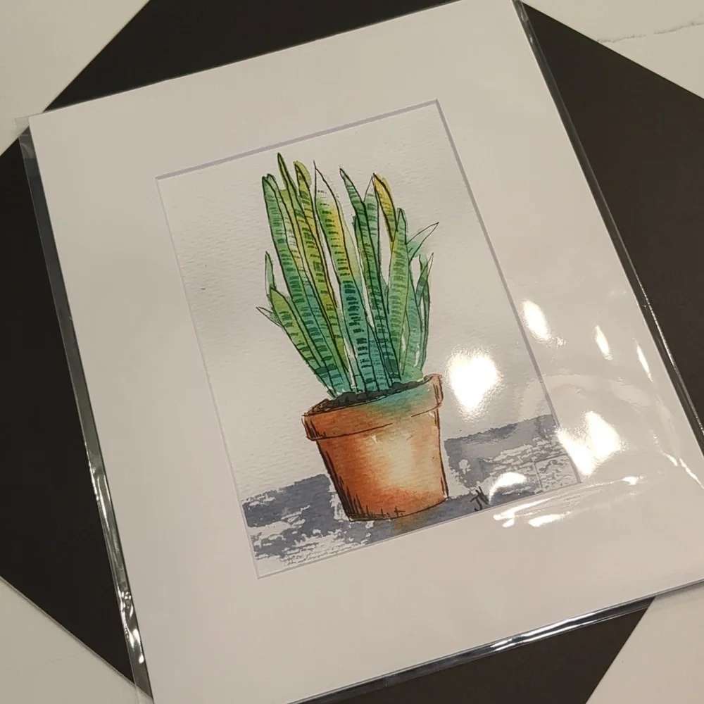🎨Matted Art Print of Original Watercolour Painting - Picture 4 of 4